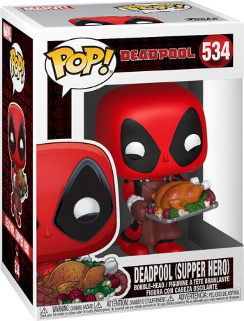 Deadpool avec Dinde de Noël (Super-Héro)