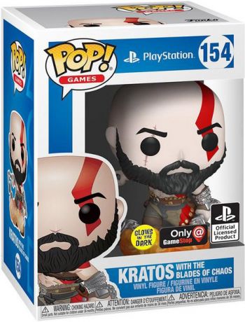 Kratos avec les lames du chaos - Brillant dans le noir