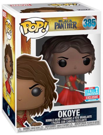 Figurine POP Okoye en robe rouge