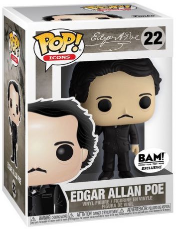 Edgar Allan Poe avec corbeau