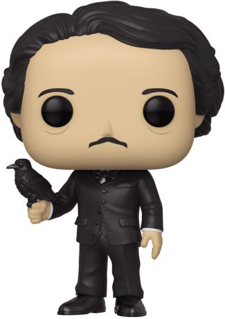 Figurine POP Edgar Allan Poe avec corbeau