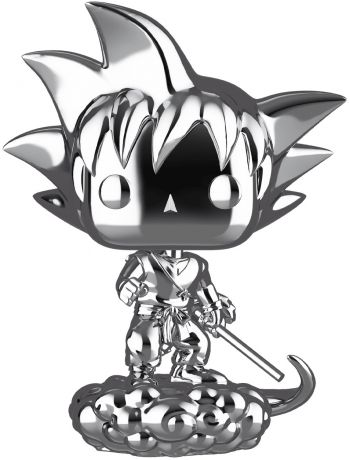 Figurine POP Goku & Nuage Volant - Chromé Argent