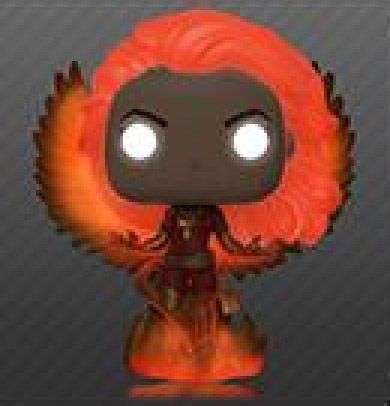 Figurine POP Dark Phoenix flamme - Glow in the dark [Chase]