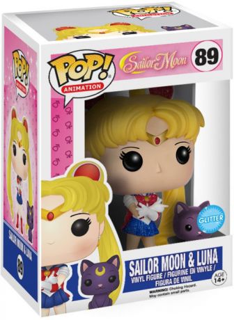 Sailor Moon avec Luna - Pailleté