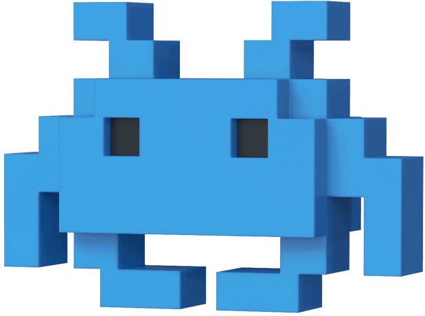 Figurine POP Medium Invader Bleu - 8-bit
