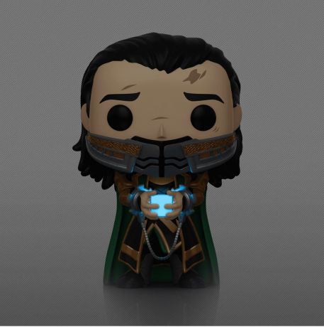 Figurine POP Loki tenant le Tesseract - Glow In The Dark